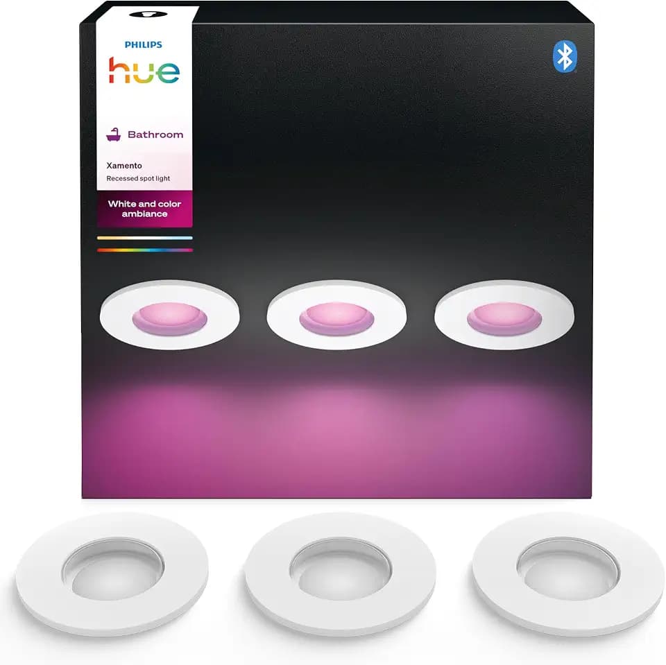 Philips Hue Xamento Einbauspot, Weiß, 3er Pack