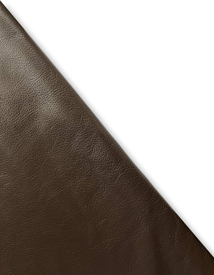 Natural Grain Cowhide Leather Skins (Chocolate, 10 Square Feet)