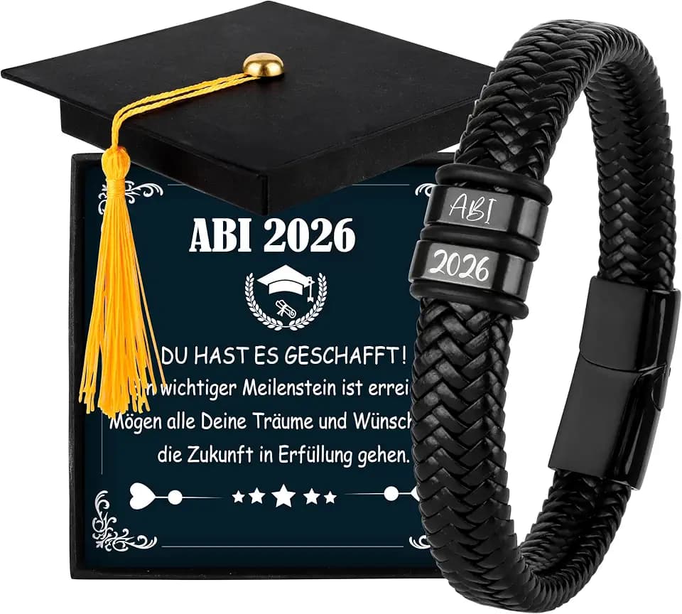 Rebundex Abitur 2026 Geschenke Junge Armband Abitur Geschenk zum Abi 2026