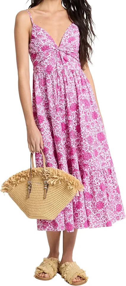 Michael Kors Women's Floral Midi Dress