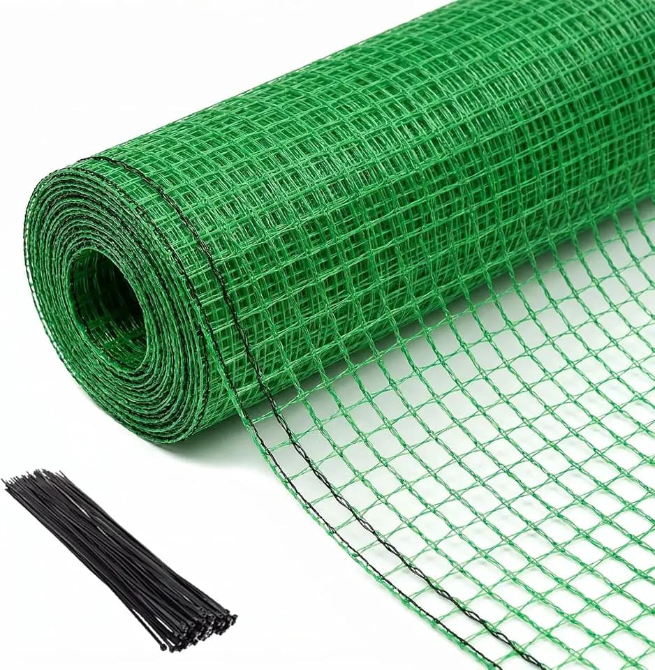 Plastic Garden Fence 4x30 FT, 0.4" Mesh Deer Fence Roll
