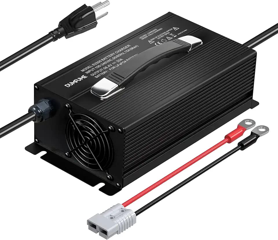 48V 20A LiFePO4 Lithium Battery Charger 51.2V Charger with Anderson