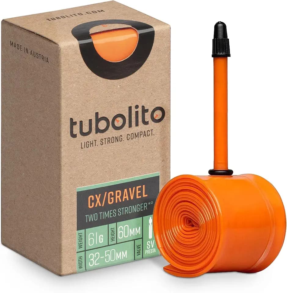 Tubolito CX/Gravel 700C x 32-50 mm, Presta-Ventil 42 mm/60 mm, leicht, stark und kompakt, Kompatibilität mit Scheibenfelgen und Bremsen