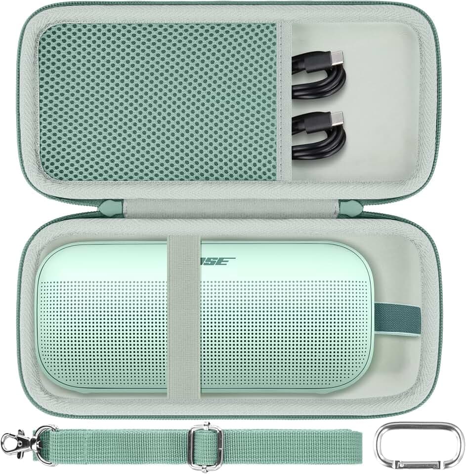 co2CREA Hard Case for Bose SoundLink Flex 2nd Gen Speaker, Alpine Sage