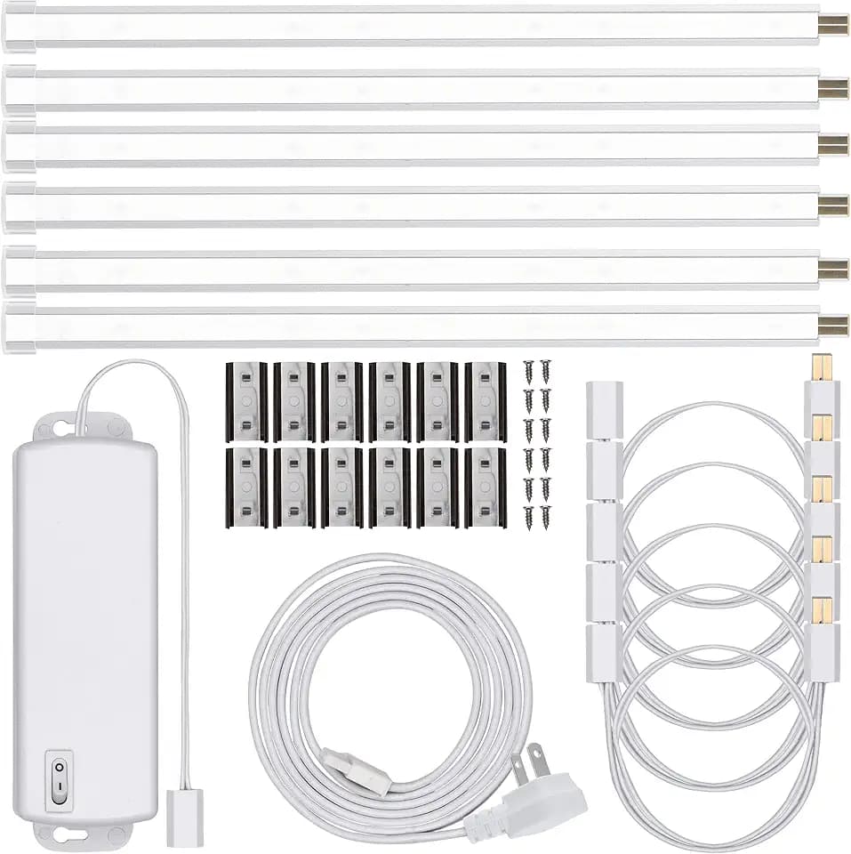 UltraPro 10in. Linkable LED Bright Strips, 6 Pack, 1650 Lumens
