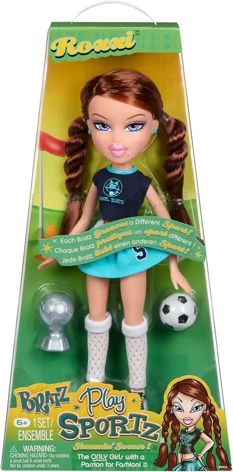 Bratz Play Sportz Roxxi Fashion Doll with Accessories, Soccer