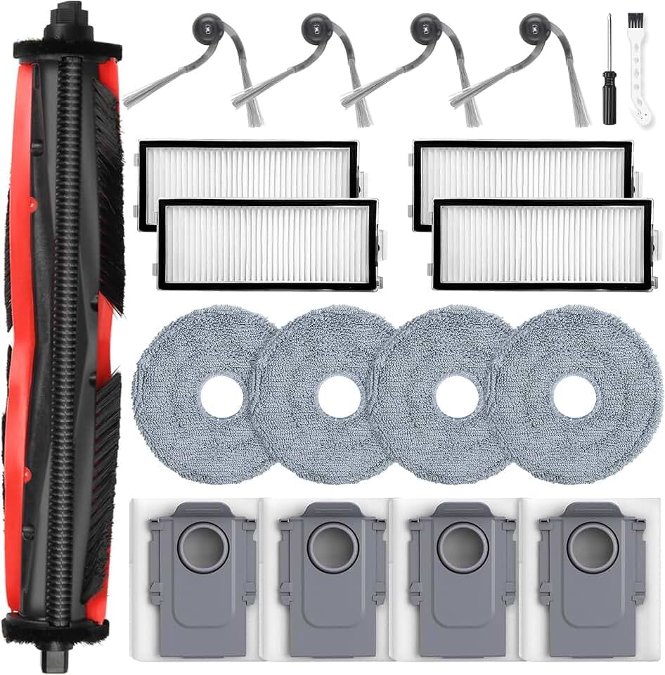 19 Stück Zubehör für Roborock Saros Z70 Saugroboter