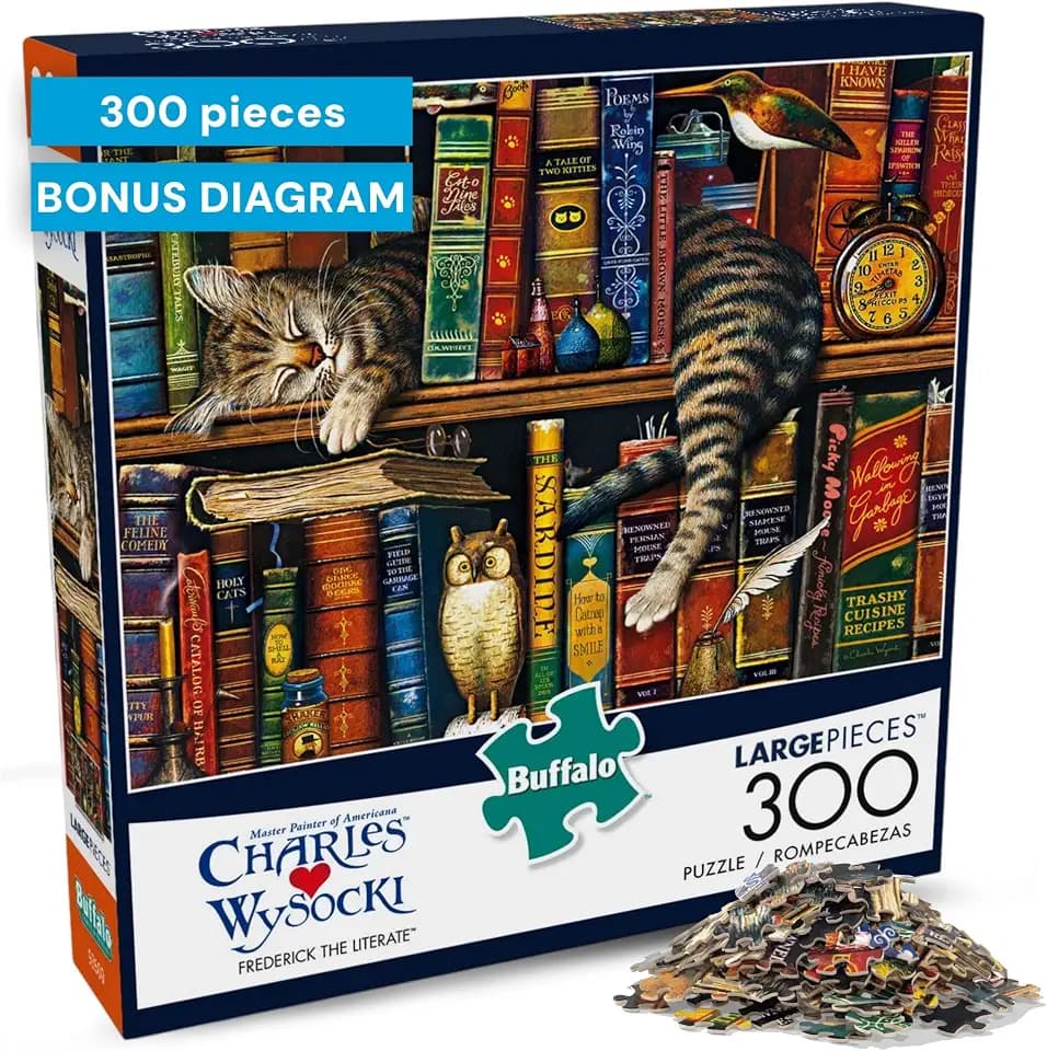 Buffalo Games Charles Wysocki, Frederick the Literate, 300 Piece Puzzle