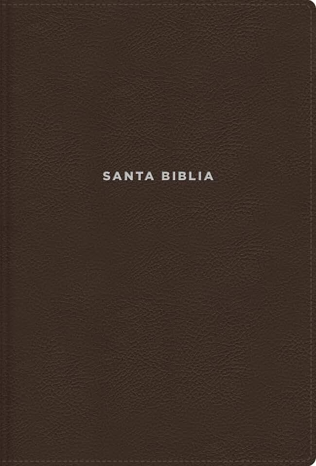 NVI, Biblia de Estudio actualizada, Revisión 2022, Leathersoft, Café, Letra grande, Interior a color, Palabras de Jesús en Rojo, con Índice, Comfort ... Color Interior, Words of Jesus in Red