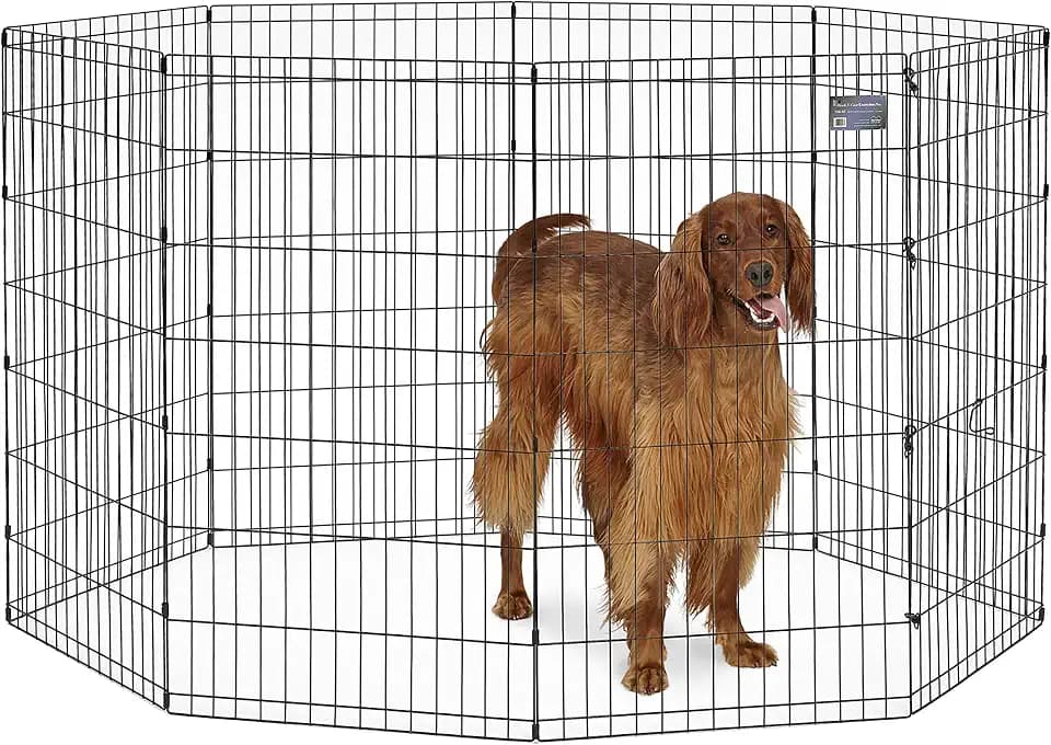 MidWest 42-Inch Exercise Pen, Single Door, 16 Sq Ft Play Area