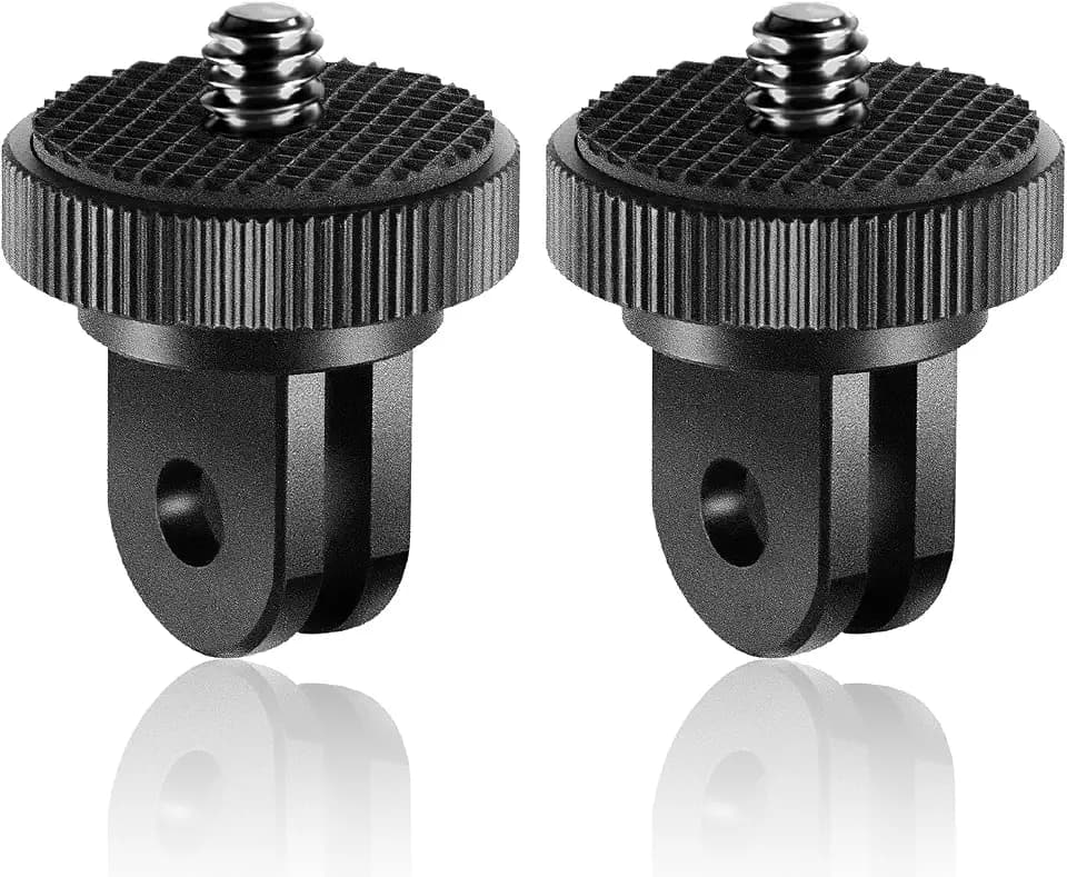 Halterungen Stativadapter Aluminiumlegierung 1/4 Zoll Halterungen Stativadapter 2PCS für GoPro Insta360 one X2 X3 X4 Sony SJCAM Xiaomi Xiaoyi und Anderen Action-Kameras zubehör Robuste Halterungen