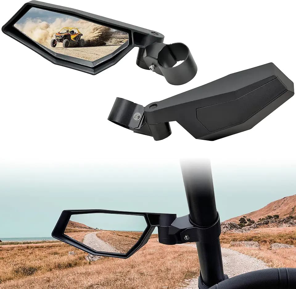 SAUTVS Side Mirrors for Polaris RZR PRO XP/R/S/Turbo R 2020-2026 (One Pair)