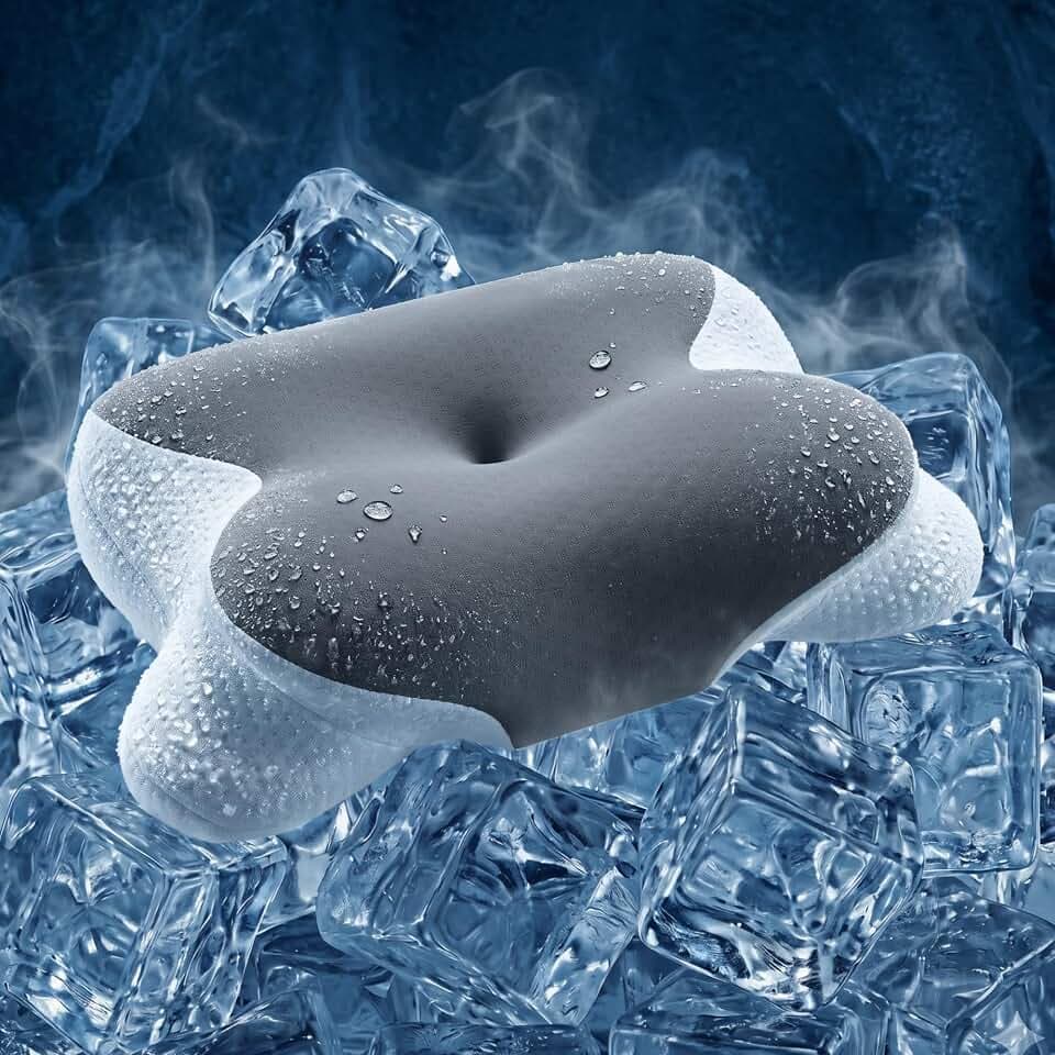 Nackenkissen Kopfkissen, Memory Foam Kissen mit Abnehmbarer Bezug