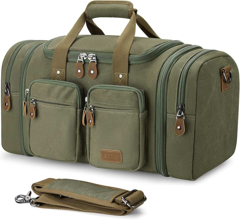 Gonex Duffle Bag for Travel, Expandable 60L Overnight Weekender Gym Bag