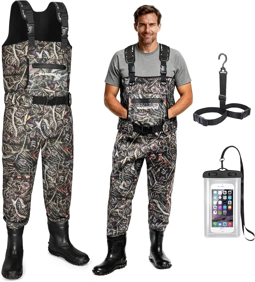 4mm Neoprene Chest Waders with Boots for Men