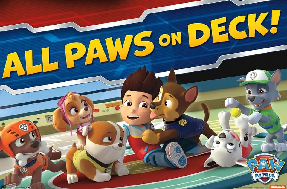 Trends International Paw Patrol-on Deck Premium Wall Poster, 22.375" x 34"