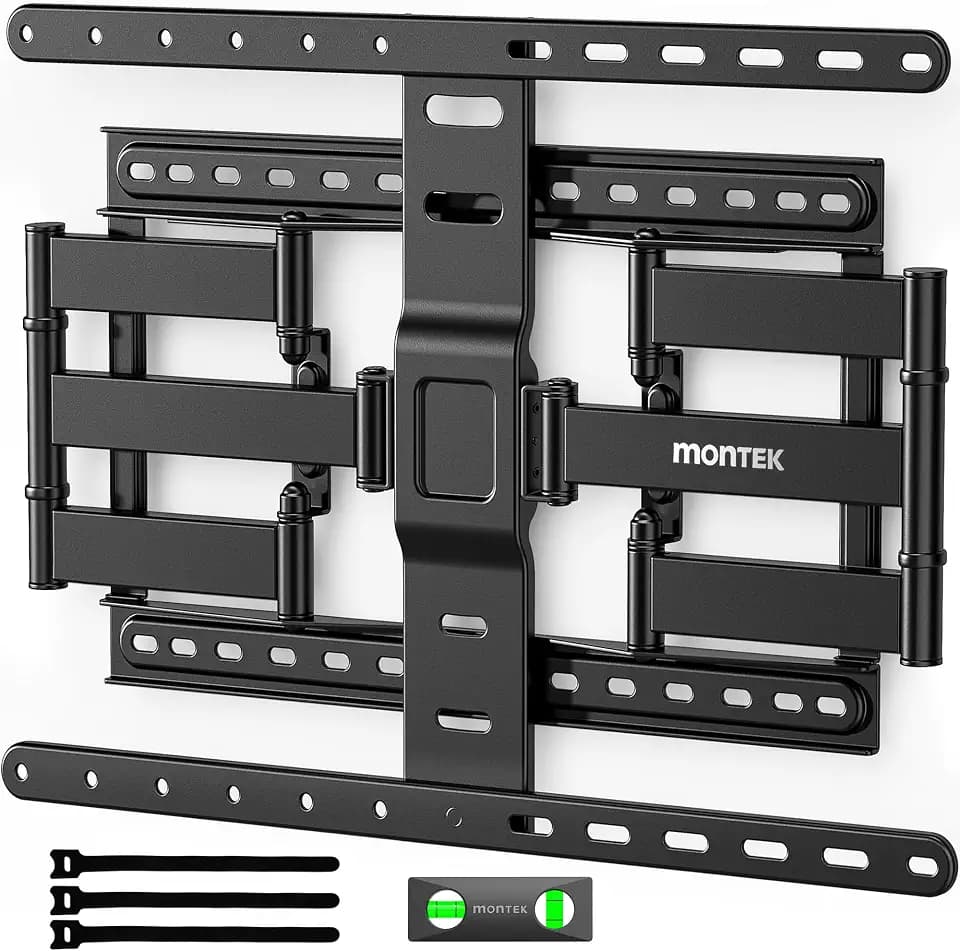 monTEK 1,1" Ultra Slim TV Wandhalterung für 43-90 Zoll Fernseher bis 60kg