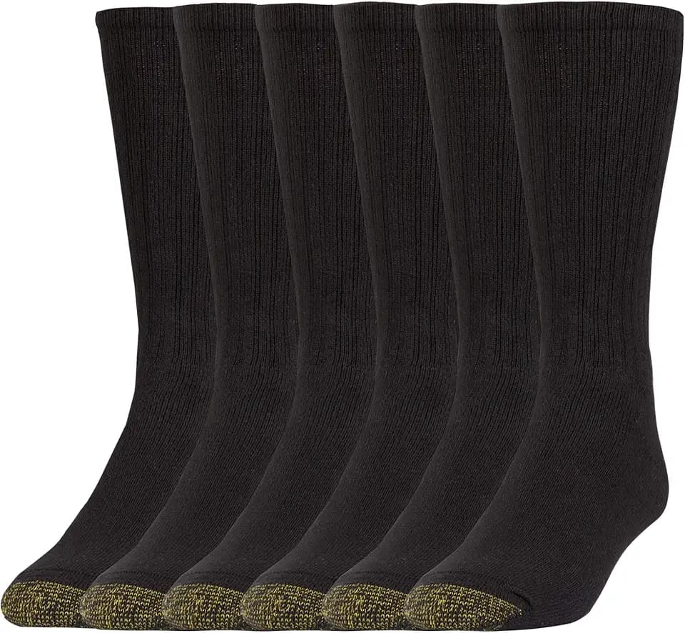 GOLDTOE mens Harrington Crew Socks, Multipairs