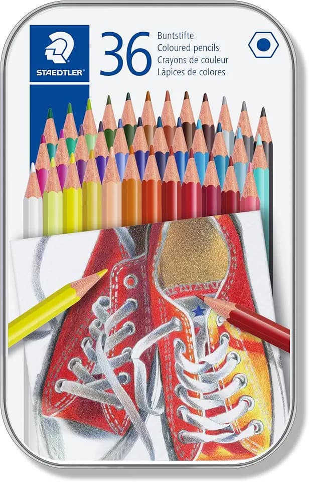 STAEDTLER 175 Buntstifte – 36er Metalletui, sortiert
