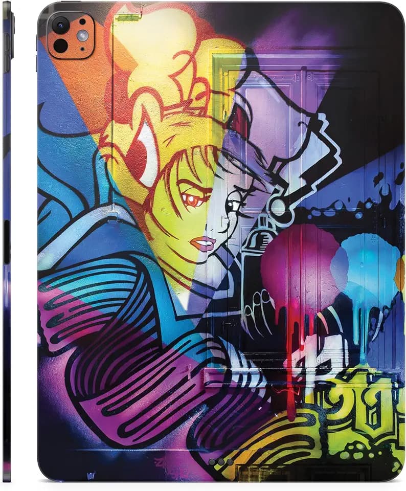 Skin Compatible with Apple iPad Pro 13 (M4) 2024 - Midnight Mischief - Premium 3M Vinyl Protective Wrap Decal Cover - Easy to Apply | Crafted in The USA by MightySkins