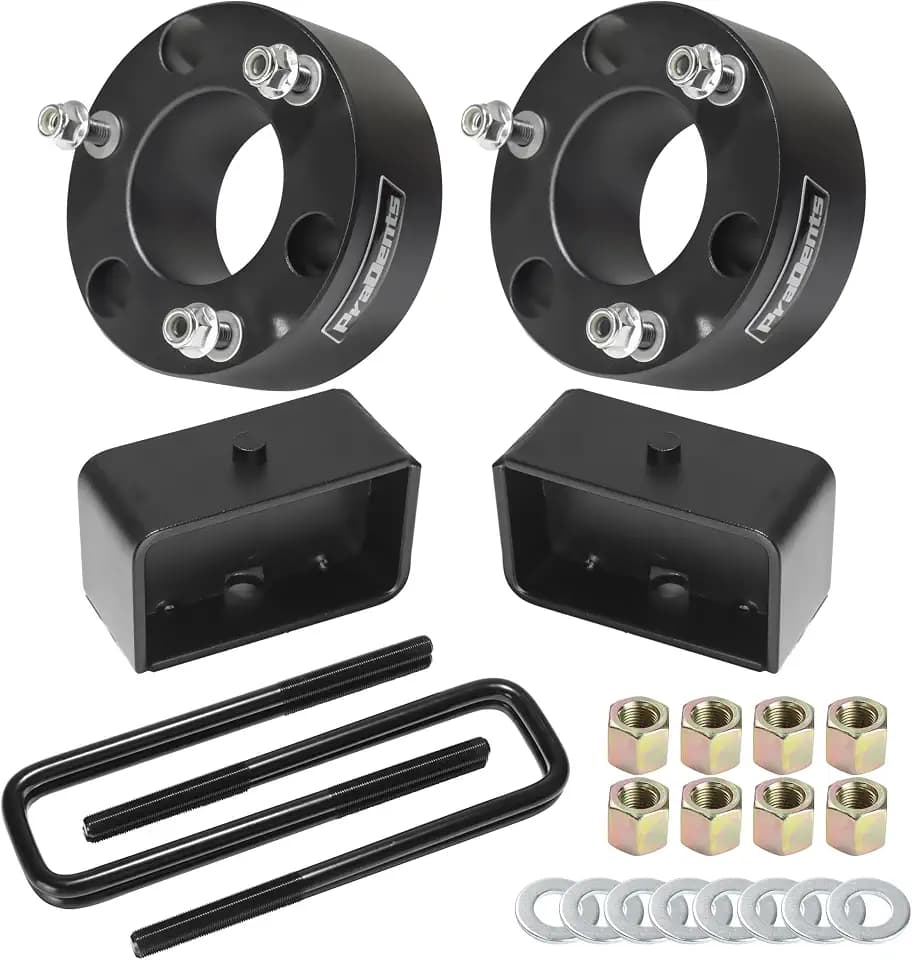 3.5" Front and 3" Rear Leveling Lift Kits for 2007-2024 Chevy Silverado GMC Sierra 1500 2WD/4WD - 3.5 Inch Front and 3 Inch Rear Strut Spacer Suspension Lift Kits