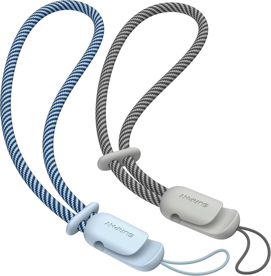 SURPHY 2 Stück Handykette Kurz Universal, Handschlaufe Handy Verstellbares