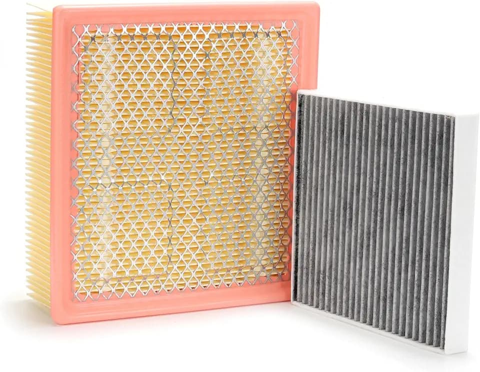 Engine & Cabin Air Filter Kit for Dodge Ram 1500 2500 3500 4500 5500 for Cummins 6.7L 6.7 for Diesel 2011-2020 6.4L 6.4 for Gas 2019-2020 Replaces 53034051AB 68406048AA