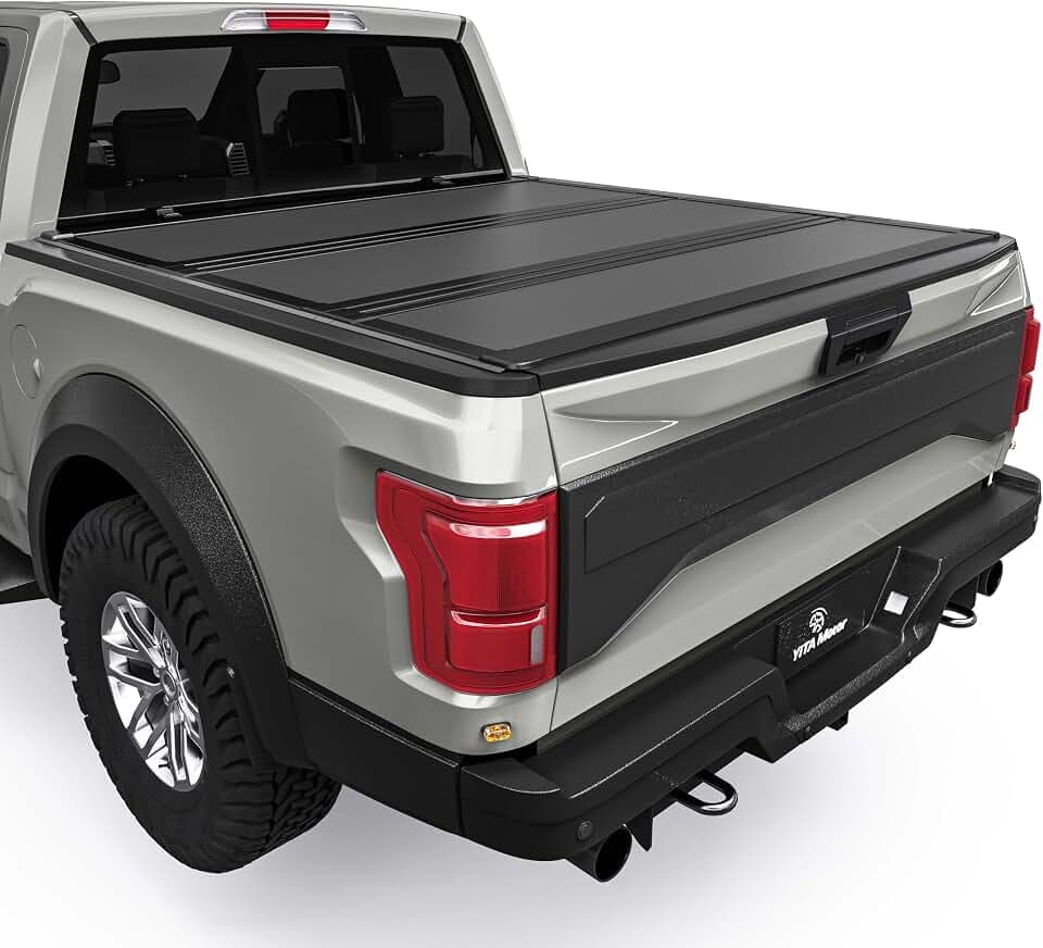 YITAMOTOR Low-Profile Hard Tri-Fold Tonneau Cover for 2015-2026 F-150 5.5ft