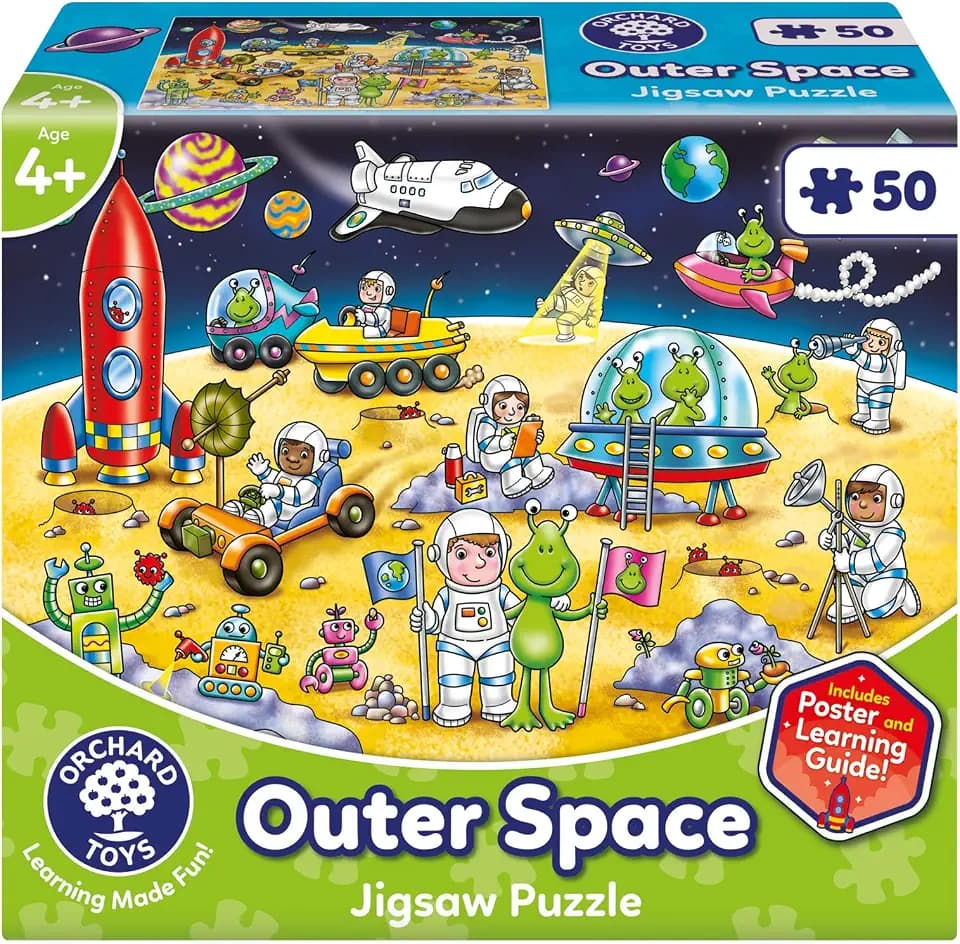 ORCHARD TOYS Weltraum-Puzzle, Bodenpuzzle für Kinder ab 4 Jahren, 50 Teile