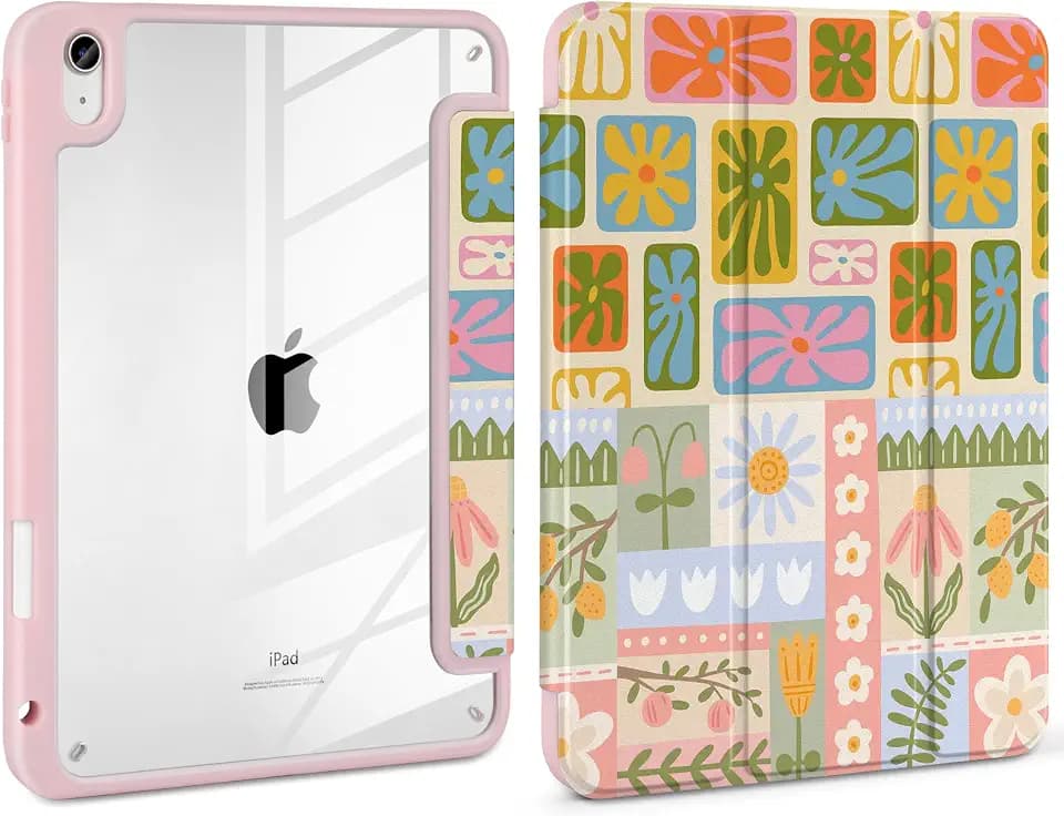 Case for iPad Air 13 inch M4/M3/M2 Chip Model, Retro Floral