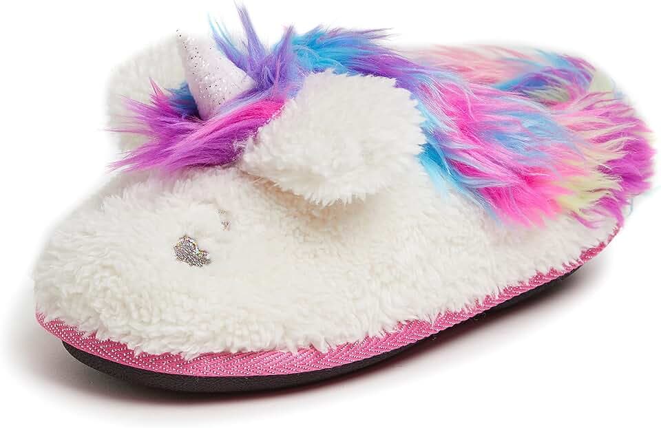 Dearfoams Kids' Kids' Toddlers Whimsical Animal Critter Washable Slipper