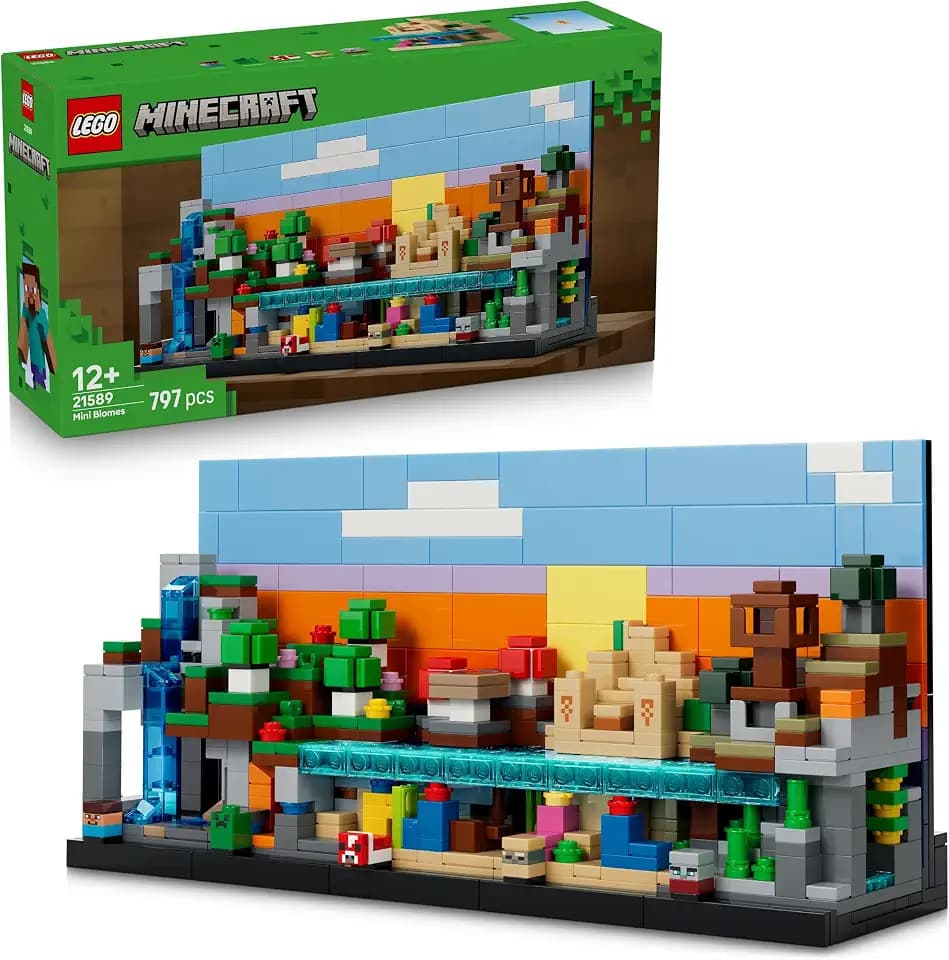Lego Minecraft Minecraft Mini Biom Toy Toy, Birthday Gift, Blocks, Boys, Girls, Kids, 12 Years, 13 Years, 14 Years, Elementary School Students, Micra, Minecraft Goods, Game, 21589