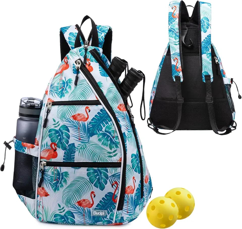 Sucipi Pickleball Bag for Men & Women,Convertible Backpack with Fence Hook