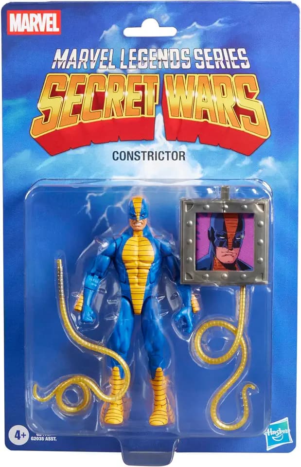 Marvel Legends Series Secret Wars Constrictor, Retro Comics Collectible 6 Inch Action Figure with Lenticular Shield