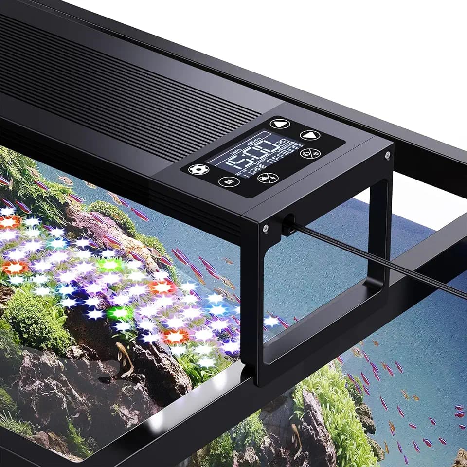 SEAOURA 24/7 LED Aquarium Light for Fish Tank Plant with Timer, 48-54 Inch
