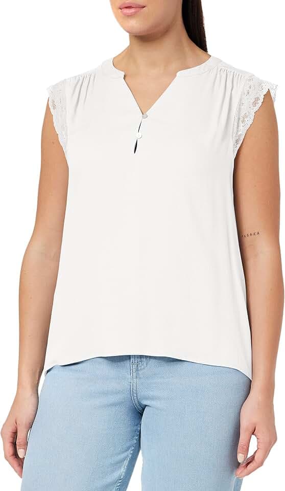 ONLY Damen Onlnina Capsleeve Top WVN T-Shirt