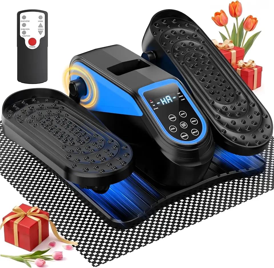 Under Desk Elliptical Mini Electric Leg Exerciser While Sitting for Seniors