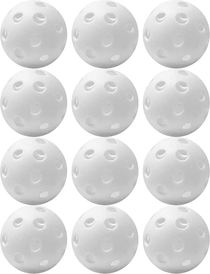 Franklin Sports Indestruct-A-Ball Plastic Batting Practice Baseballs, Softballs + Golf Balls - Training Packs