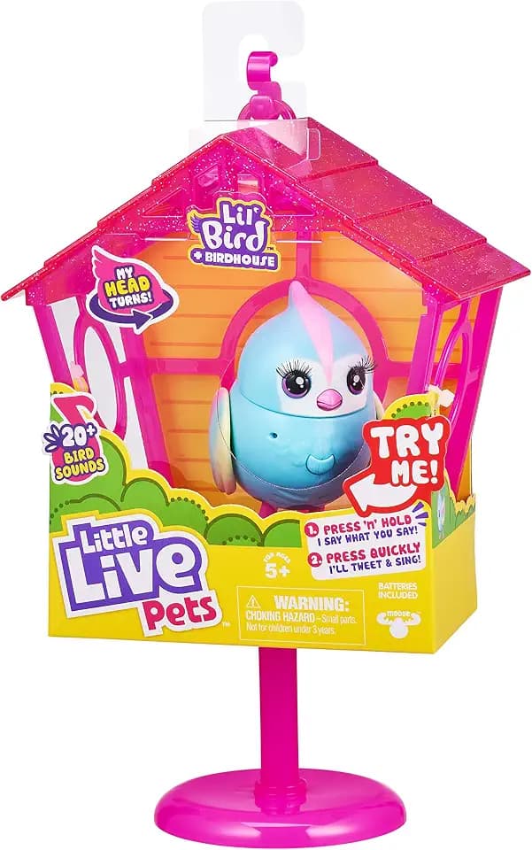 Little Live Pets 26101 Lil Bird and House-Style May VARYS