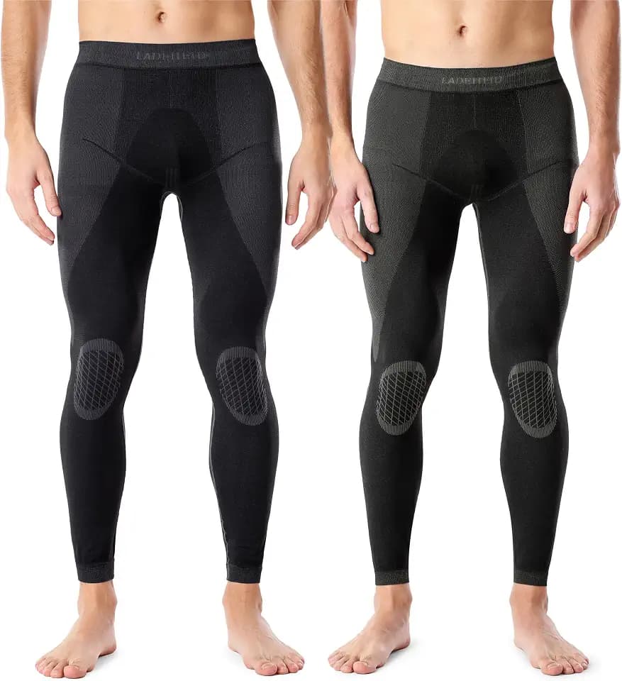 Ladeheid Herren Thermounterwäsche Lange Unterhose Thermoleggings Funktionsunterwäsche für Winter und Sport, thermoaktiv, warm und atmungsaktiv LAGI002