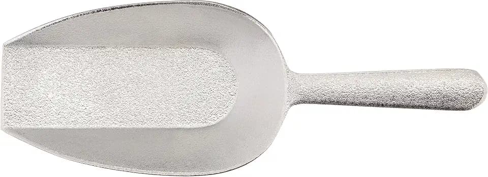Winco Aluminum Utility Scoop with Flat Bottom, 16-Ounce