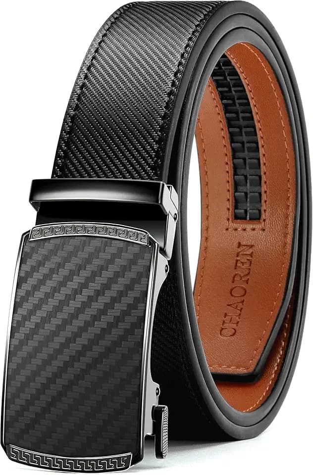 CHAOREN Gürtel Herren, Automatik Ledergürtel Herren 35mm ohne Löcher