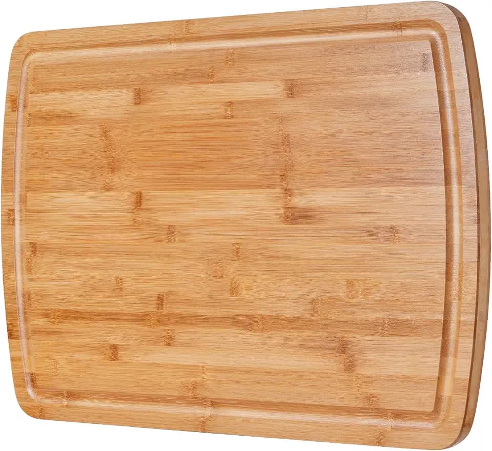 BEZIA 36"x24" Extra Large Bamboo Cutting Board, Heavy-Duty Stove Top Cover