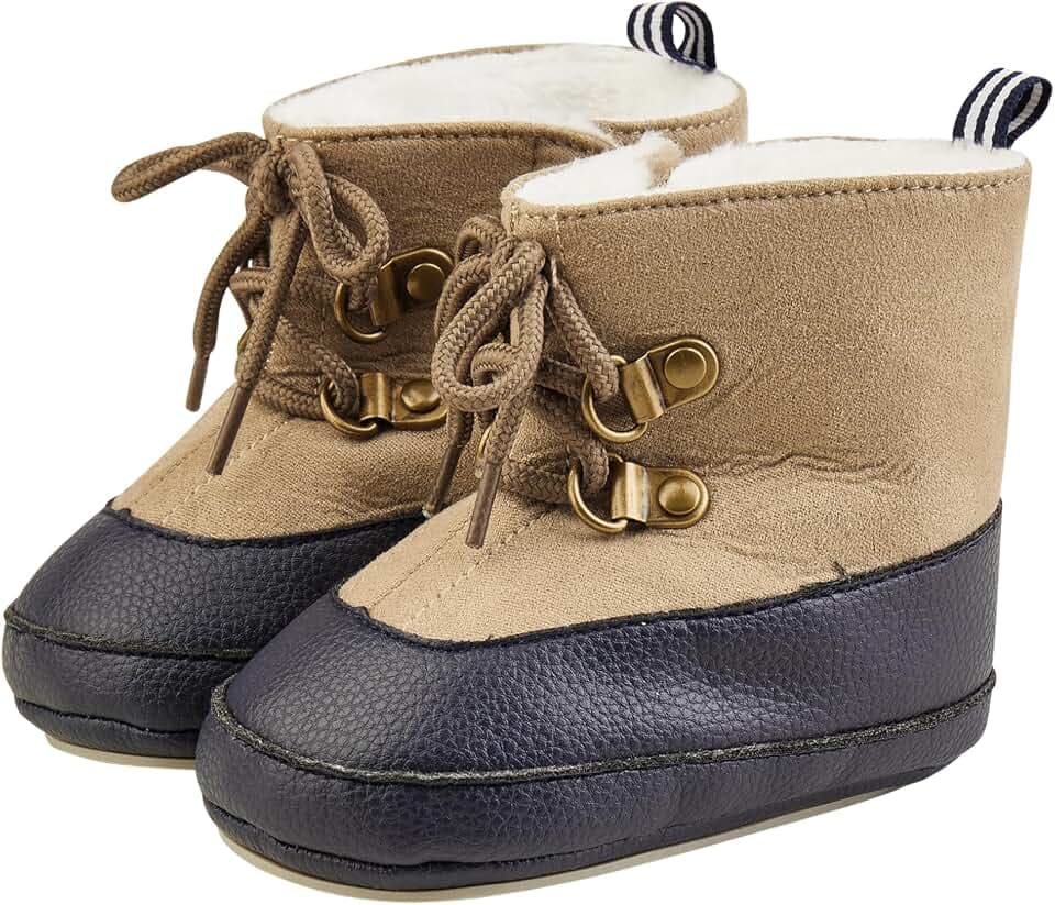 Sterntaler Babystiefel, Jungen - Baby Schuhe mit aufgenähter und rutschfester Sohle, Klettverschluss und Schnürsenkel