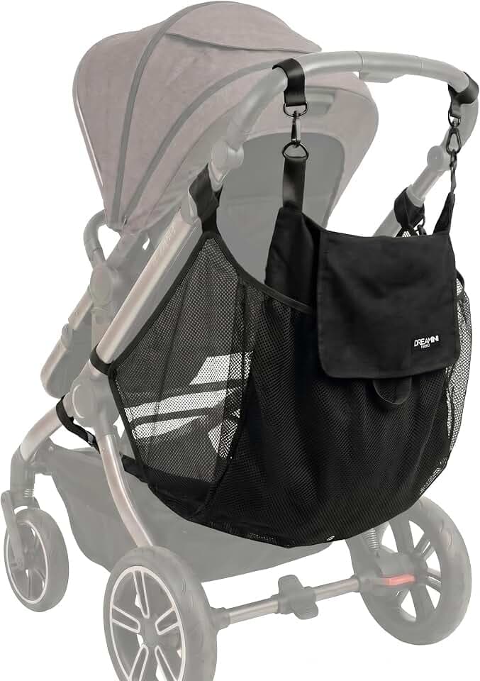 Dreamini Kinderwagen-Hängematte mit Sicherheitsnetz (2-5 Jahre, max 18kg)