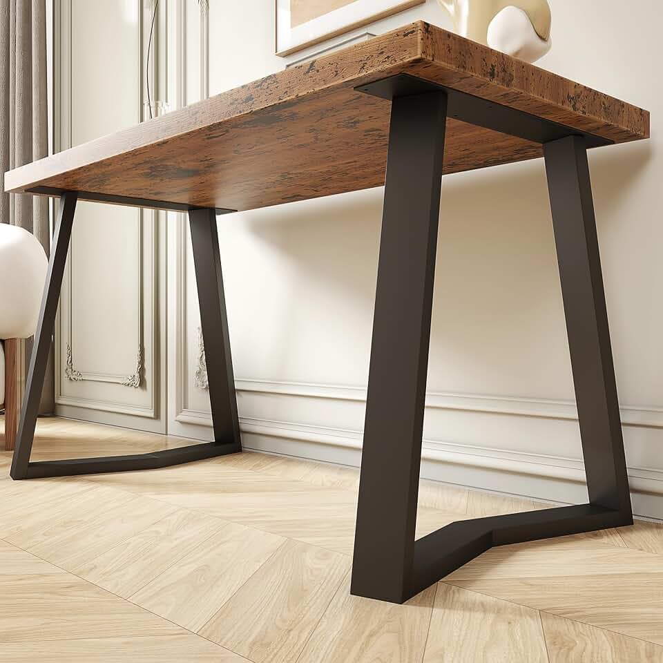 28 Inch Dining Table Legs, 28" W Metal Desk Legs for Table Set of 2