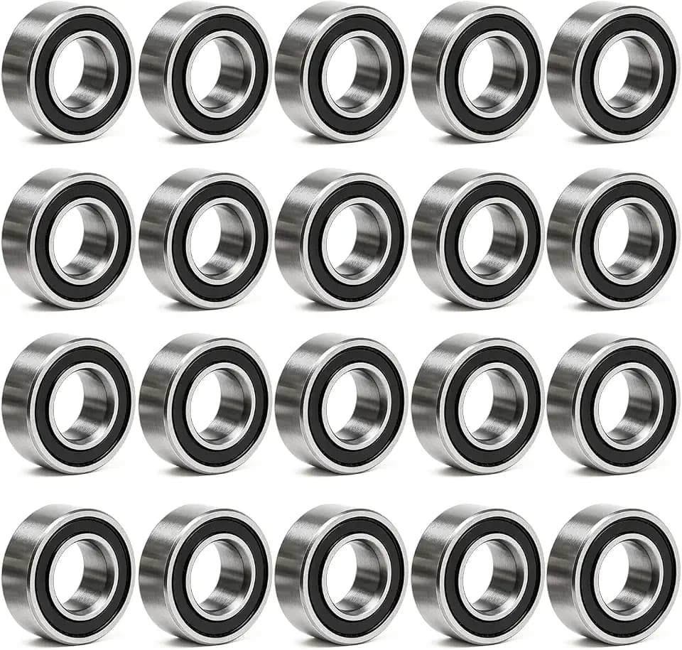 MR105-2RS Ball Bearings (5mmx10mmx4mm), 20PCS Double Rubber Sealed Miniature Deep Groove Ball Bearings (MR105-2RS)