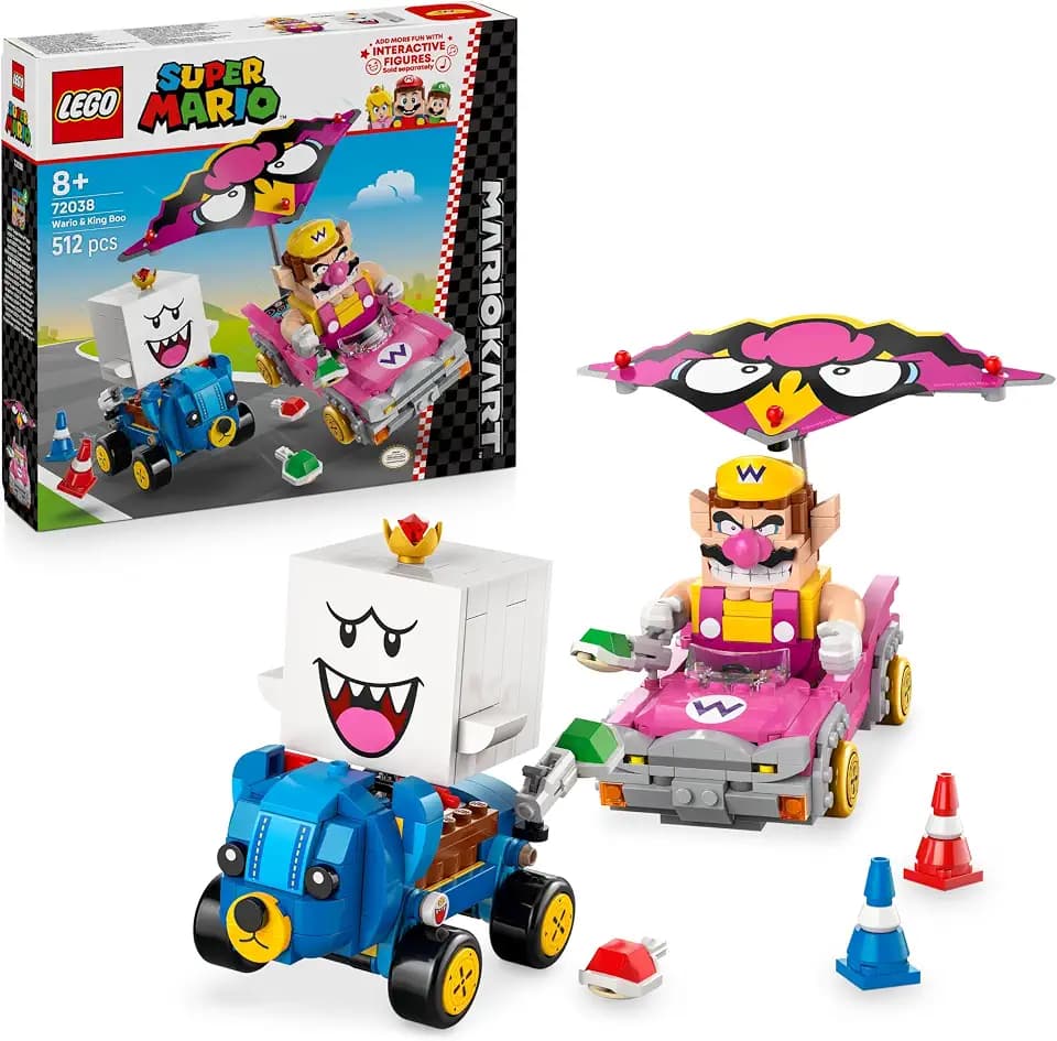 LEGO Super Mario: Mario Kart – Wario & König Buu Huu 72038