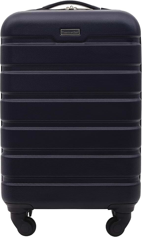 Travelers Club Harper Luggage, Blue, 22-Inch Carry-On