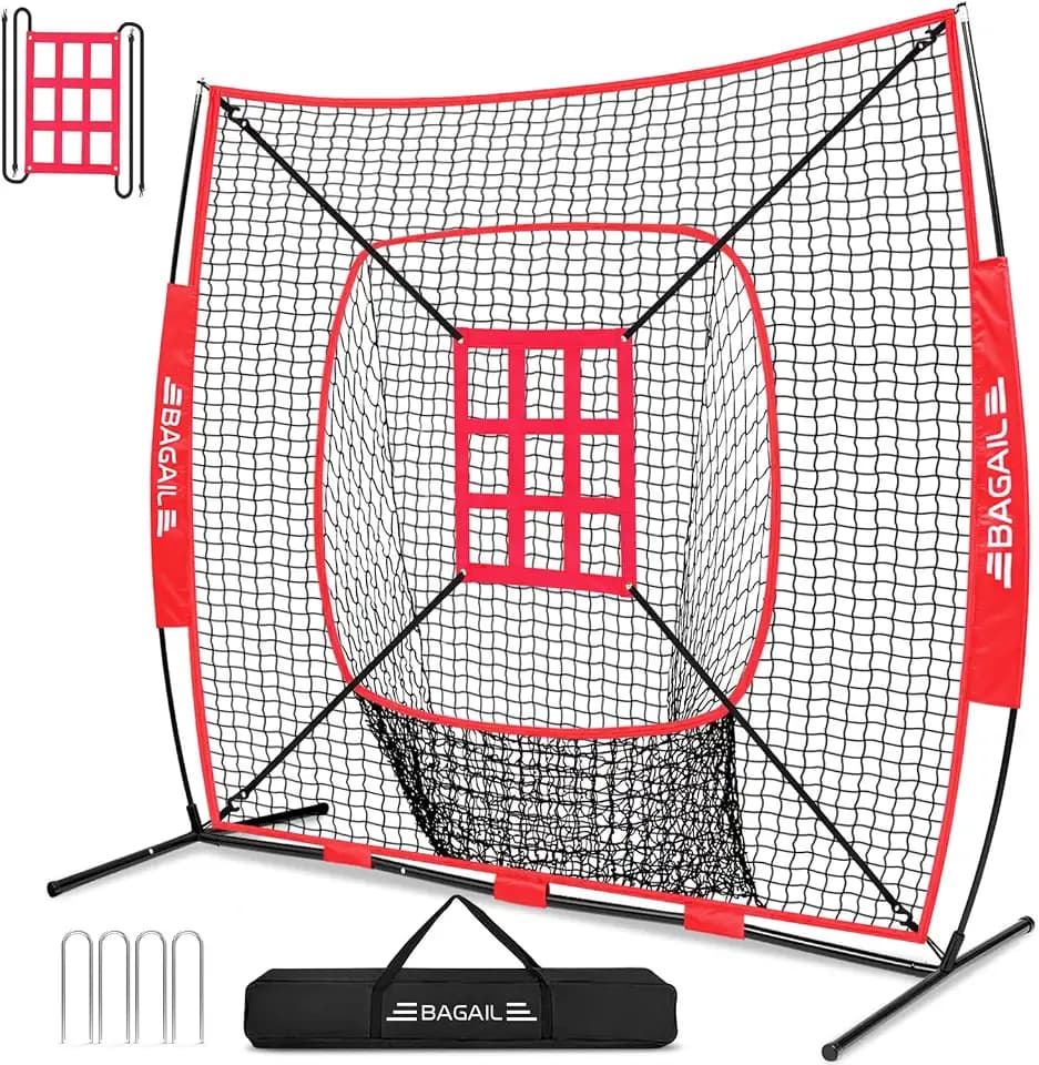 BAGAIL 7x7 ft Baseball Softball Practice Net